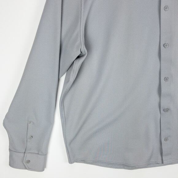REI Co-Op Shirt Men's Size 2XL Long Sleeve Button Up Gray Polyester Blend - Picture 4 of 11
